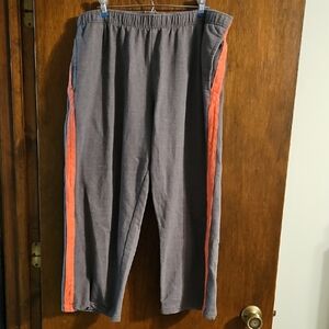 Gray and Orange Women's Sweatpants, Sz 18/20 P, Womans Within